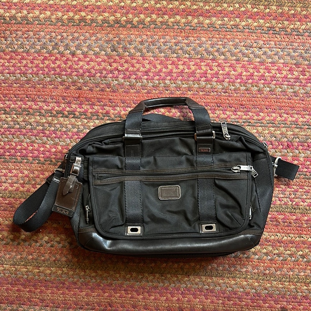 TUMI ALPHA BRAVO 2WAY Briefcase Shoulder bag Nylon Black 222634HK2 travel